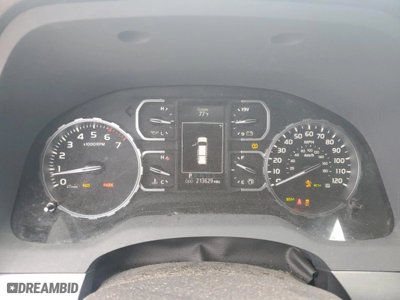 2018 Toyota Tundra 4WD SR5 with VIN 5TFAW5F15JX723092, listed as a Copart auction lot 79457304 with 213,629 mi miles and Salvage Title. Bid and sale history available at carsss.com. Image 9.