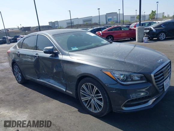 2018 Genesis G80 3.8L with VIN KMHGN4JE8JU257690, listed as a IAAI auction lot 42539996 with 50,619 mi miles and . Bid and sale history available at DreamBid. Image 14.
