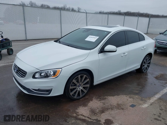 2015 Volvo S60 T6 Drive-E with VIN YV149MFK1F2366869, listed as a IAAI auction lot 41452923 with 98,005 mi miles. Bid and sale history available at carsss.com. Image 17.