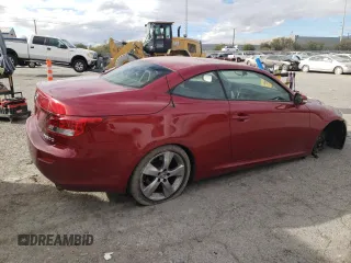 2011 Lexus IS 350 C with VIN JTHFE2C29B2505657, listed as a Copart auction lot 82637394 with 62,145 mi miles and Salvage title. Bid and sale history available at DreamBid. Image 3.
