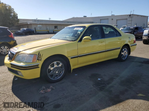 2002 Acura RL with VIN JH4KA96502C004482, listed as a Copart auction lot 80844534 with 0 mi miles and Clean Title. Bid and sale history available at carsss.com. Image 1.