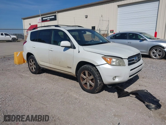 2007 Toyota RAV4 Limited with VIN JTMZK31V075013616, listed as a IAAI auction lot 41911177 with 281,075 mi miles. Bid and sale history available at carsss.com. Image 1.