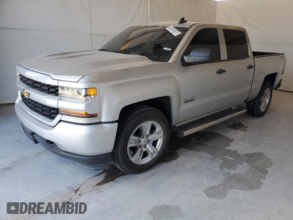 2018 Chevrolet Silverado 1500 Custom with VIN 3GCPCPEH8JG358442, listed as a Copart auction lot 73434164 with 150,818 mi miles and Clean Title. Bid and sale history available at DreamBid. Image 1.