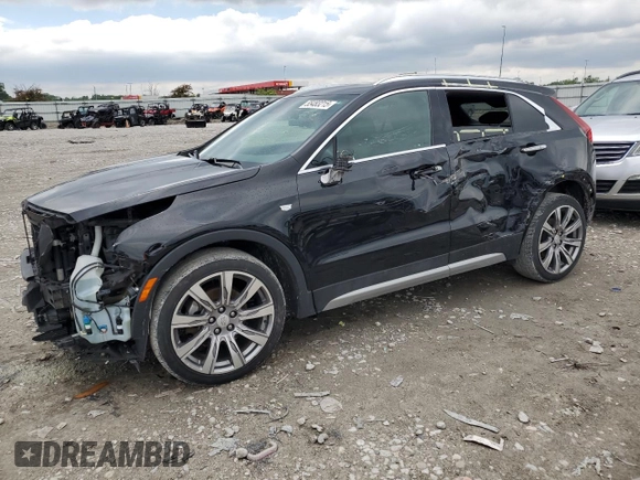 2019 Cadillac XT4 FWD Premium Luxury z VIN 1GYFZCR49KF147242, wystawiony jako Copart lot #55483215 z przebiegiem 94 990 mil mil oraz Szkoda całkowita • Salvage title. Historia ofert i sprzedaży dostępna na DreamBid. Obrazek 1.
