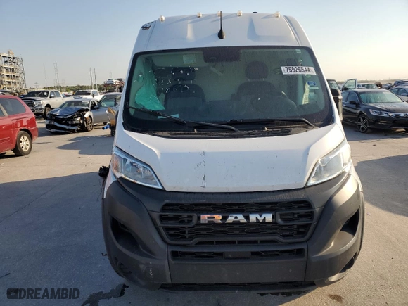 2023 Ram ProMaster Cargo Van with VIN 3C6LRVCG3PE549600, listed as a Copart auction lot 75925544 with 32,352 mi miles and Salvage Title. Bid and sale history available at carsss.com. Image 5.