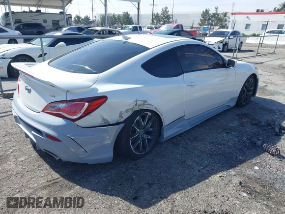 2013 Hyundai Genesis Coupe R-Spec with VIN KMHHT6KD2DU106506, listed as a IAAI auction lot 41611021 with 126,926 mi miles and . Bid and sale history available at DreamBid. Image 4.