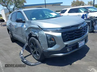 2025 Chevrolet Equinox FWD LT with VIN 3GNAXHEG0SL194045, listed as a IAAI auction lot 42555668 with 2,168 mi miles and . Bid and sale history available at DreamBid. Image 1.