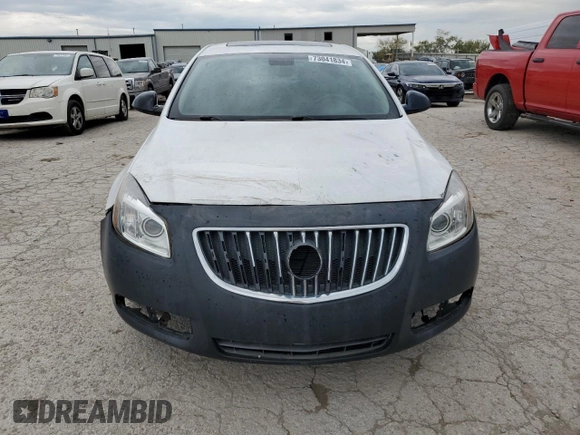 2011 Buick Regal CXL Turbo TO3 with VIN W04GX5GV7B1109653, listed as a Copart auction lot 73041834 with 0 mi miles and Clean Title. Bid and sale history available at carsss.com. Image 5.