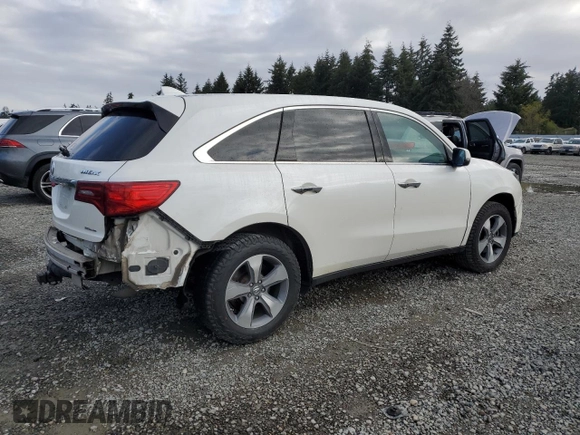 2014 Acura MDX with VIN 5FRYD4H29EB011333, listed as a Copart auction lot 51487575 with 168,311 mi miles and Salvage Title. Bid and sale history available at carsss.com. Image 3.