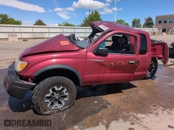 1999 Toyota Tacoma with VIN 4TAWN72N5XZ522024, listed as a Copart auction lot 57479515 with Not provided miles and Non repairable. Bid and sale history available at DreamBid. Image 1.