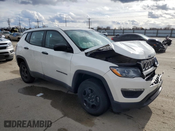 2021 Jeep Compass Freedom with VIN 3C4NJDAB3MT545189, listed as a Copart auction lot 45540474 with 32,563 mi miles and Salvage Title. Bid and sale history available at carsss.com. Image 4.