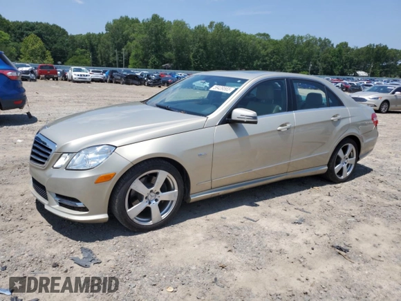2012 Mercedes-Benz E 350 Luxury with VIN WDDHF5KB0CA567925, listed as a Copart auction lot 59439565 with 80,467 mi miles and Salvage title. Bid and sale history available at DreamBid. Image 1.
