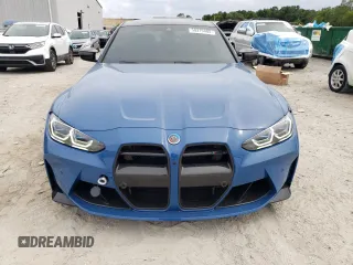 2023 BMW M3 Competition xDrive with VIN WBS43AY07PFP17918, listed as a Copart auction lot 58379405 with 11,581 mi miles and Salvage title. Bid and sale history available at DreamBid. Image 5.