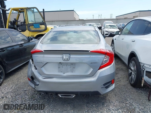 2019 Honda Civic Sedan Sport with VIN 19XFC2F85KE200828, listed as a IAAI auction lot 41807119 with 76,490 mi miles. Bid and sale history available at carsss.com. Image 16.