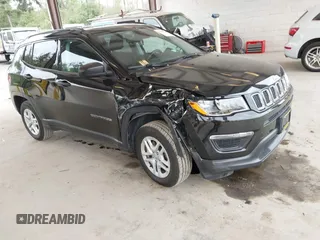 2018 Jeep Compass Sport with VIN 3C4NJCAB9JT345343, listed as a IAAI auction lot 42489758 with 55,539 mi miles and . Bid and sale history available at DreamBid. Image 1.