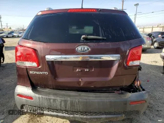 2012 Kia Sorento LX with VIN 5XYKT4A2XCG253591, listed as a Copart auction lot 50077515 with Not Provided miles and Clean Title. Bid and sale history available at carsss.com. Image 6.
