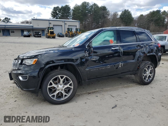2021 Jeep Grand Cherokee Overland with VIN 1C4RJFCG6MC582917, listed as a Copart auction lot 50389315 with 55,000 mi miles and Salvage title. Bid and sale history available at DreamBid. Image 1.