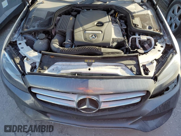 2017 Mercedes-Benz C 300 with VIN 55SWF4JB9HU210401, listed as a Copart auction lot 75676224 with Not Provided miles and Salvage Title. Bid and sale history available at carsss.com. Image 10.