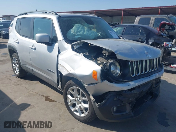 2017 Jeep Renegade Altitude with VIN ZACCJBBB6HPF33125, listed as a IAAI auction lot 41866729 with 53,867 mi miles. Bid and sale history available at carsss.com. Image 1.