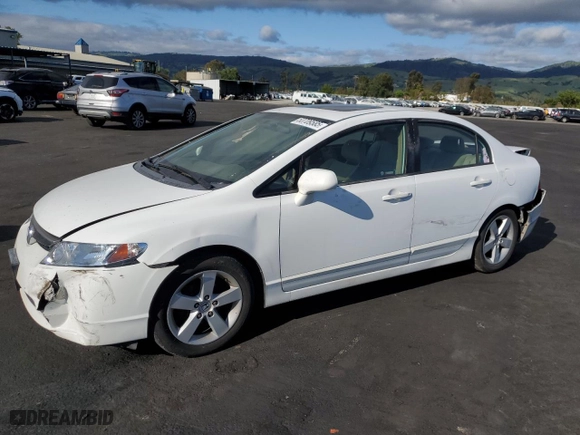 2007 Honda Civic Sdn EX with VIN JHMFA16897S001669, listed as a Copart auction lot 53709585 with 220,322 mi miles and Salvage Title. Bid and sale history available at carsss.com. Image 1.