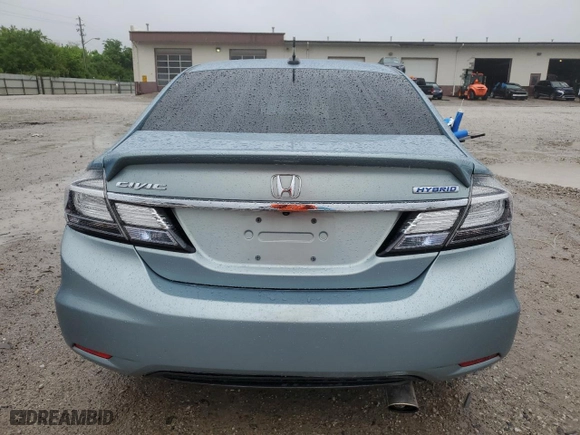 2014 Honda Civic Hybrid with VIN 19XFB4F26EE001768, listed as a Copart auction lot 80222374 with 116,894 mi miles and Non Repairable. Bid and sale history available at carsss.com. Image 6.