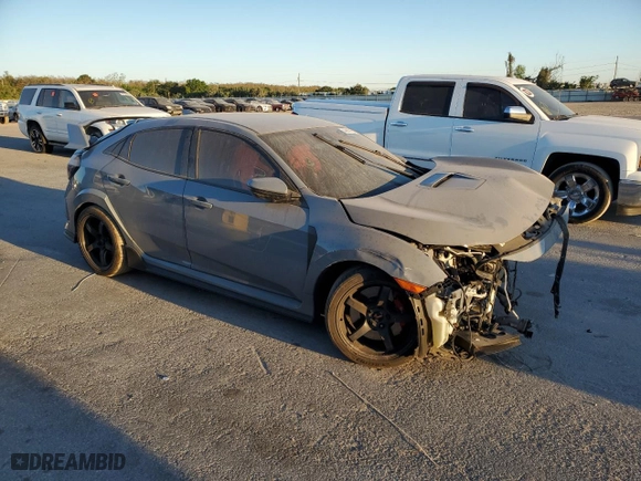 2021 Honda Civic Type R Touring with VIN SHHFK8G72MU203662, listed as a Copart auction lot 49821605 with 26,365 mi miles and Non Repairable. Bid and sale history available at carsss.com. Image 4.