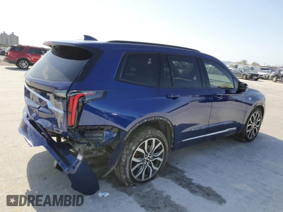 2023 Cadillac XT6 AWD Sport with VIN 1GYKPHRSXPZ117852, listed as a Copart auction lot 47895715 with 61,169 mi miles and Salvage title. Bid and sale history available at DreamBid. Image 3.