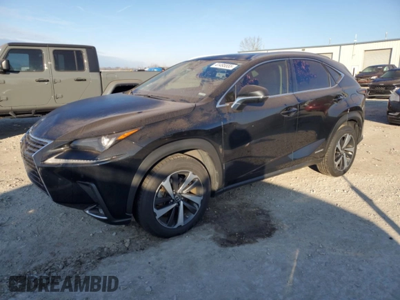 2020 Lexus NX with VIN JTJGJRDZ5L2133271, listed as a Copart auction lot 41495555 with 118,536 mi miles and Salvage Title. Bid and sale history available at carsss.com. Image 1.