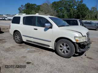 2006 Infiniti QX56 with VIN 5N3AA08A96N808702, listed as a Copart auction lot 74554684 with 209,601 mi miles and Salvage Title. Bid and sale history available at carsss.com. Image 4.