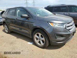 2017 Ford Edge SE with VIN 2FMPK4G91HBB33828, listed as a Copart auction lot 58813755 with 54,248 mi miles and Salvage title. Bid and sale history available at DreamBid. Image 4.