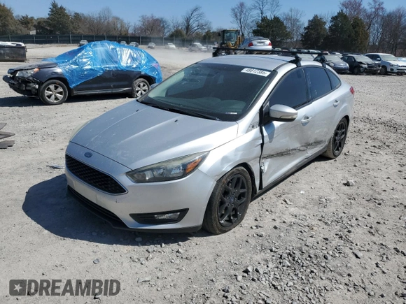 2016 Ford Focus SE with VIN 1FADP3F24GL267194, listed as a Copart auction lot 48812385 with 154,466 mi miles and Salvage Title. Bid and sale history available at carsss.com. Image 1.