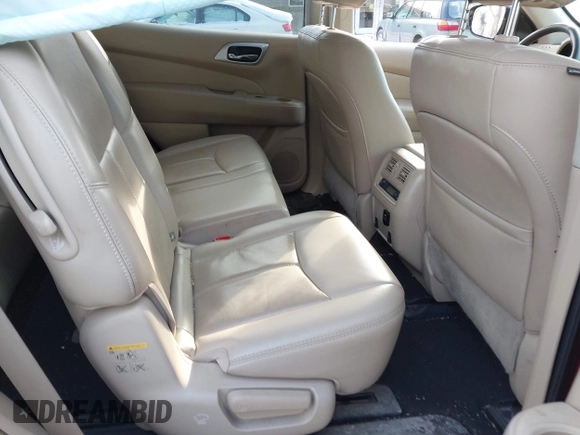 2017 Nissan Pathfinder SV with VIN 5N1DR2MMXHC904184, listed as a IAAI auction lot 41369202 with 85,427 mi miles. Bid and sale history available at carsss.com. Image 8.