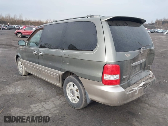 2003 Kia Sedona LX with VIN KNDUP131636378834, listed as a IAAI auction lot 42016556 with 88,751 mi miles and . Bid and sale history available at DreamBid. Image 3.