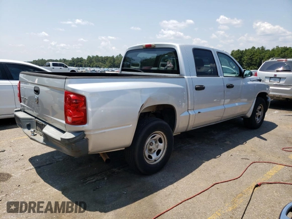 2006 Dodge Dakota ST with VIN 1D7HE28K26S694375, listed as a Copart auction lot 65955414 with 248,546 mi miles and Salvage Title. Bid and sale history available at carsss.com. Image 3.