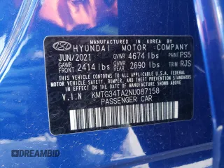 2022 Genesis G70 2.0T with VIN KMTG34TA2NU087158, listed as a Copart auction lot 51436075 with 30,069 mi miles and Salvage Title. Bid and sale history available at carsss.com. Image 15.