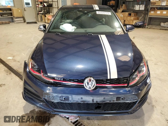 2018 Volkswagen Golf GTI S with VIN 3VW447AU5JM265461, listed as a Copart auction lot 63359773 with 44,513 mi miles. Bid and sale history available at carsss.com. Image 5.