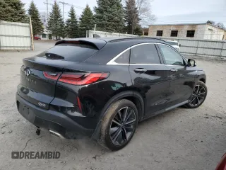 2024 Infiniti QX55 Luxe with VIN 3PCAJ5JR5RF110911, listed as a Copart auction lot 48920455 with 6,495 mi miles and Salvage Title. Bid and sale history available at DreamBid. Image 3.