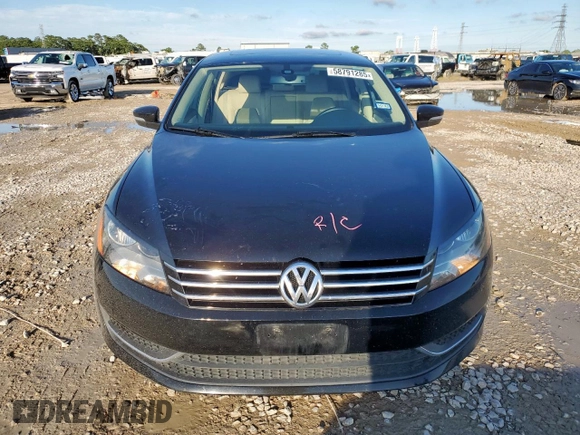 2013 Volkswagen Passat SE z VIN 1VWBH7A36DC072258, wystawiony jako Copart lot #58791285 z przebiegiem 114 018 mil mil oraz Szkoda całkowita • Salvage title. Historia ofert i sprzedaży dostępna na DreamBid. Obrazek 5.
