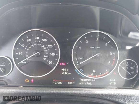 2014 BMW 3 Series 328d with VIN WBA3D3C50EK153111, listed as a IAAI auction lot 41980101 with 127,390 mi miles and . Bid and sale history available at carsss.com. Image 7.