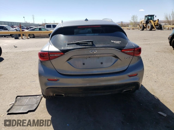 2017 Infiniti QX30 Premium with VIN SJKCH5CPXHA018911, listed as a Copart auction lot 48618365 with Not Provided miles and Salvage Title. Bid and sale history available at DreamBid. Image 6.