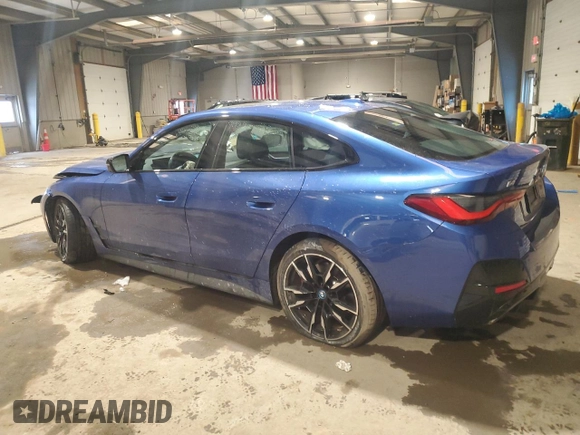 2024 BMW i4 M50 z VIN WBY33AW09RFR93637, wystawiony jako Copart lot #45842555 z przebiegiem 7 691 mil mil oraz Szkoda całkowita • Salvage title. Historia ofert i sprzedaży dostępna na DreamBid. Obrazek 2.