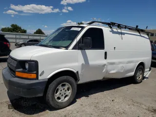 2006 Chevrolet Express Cargo с VIN 1GCFG15X961231855, выставлен на аукционе Copart как лот 64241235 с пробегом 258 396 миль миль и Списание • Salvage title. История ставок и продаж доступна на DreamBid. Изображение 1.