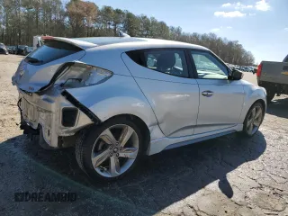 2014 Hyundai Veloster Turbo with VIN KMHTC6AE8EU183757, listed as a Copart auction lot 47384425 with 82,561 mi miles and Salvage Title. Bid and sale history available at carsss.com. Image 3.