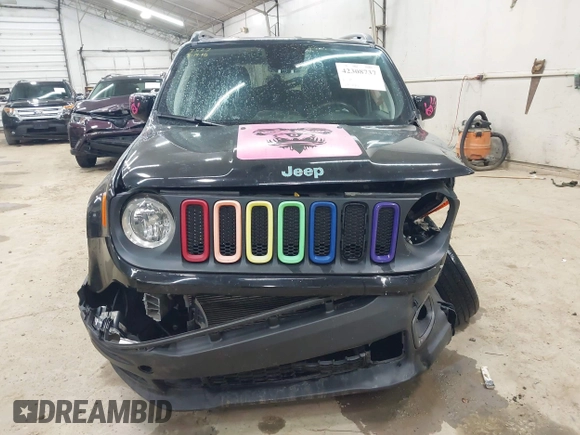 2018 Jeep Renegade Latitude with VIN ZACCJBBB9JPH50898, listed as a IAAI auction lot 42308737 with 112,440 mi miles and . Bid and sale history available at DreamBid. Image 12.