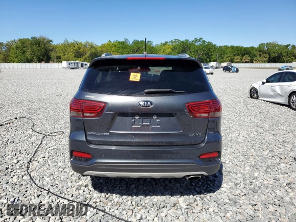 2020 Kia Sorento EX V6 with VIN 5XYPH4A53LG640985, listed as a Copart auction lot 48734505 with 55,026 mi miles and Non Repairable. Bid and sale history available at carsss.com. Image 6.