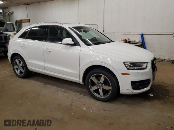 2015 Audi Q3 Premium Plus with VIN WA1EFCFS9FR006974, listed as a Copart auction lot 60036635 with 117,961 mi miles and Clean title. Bid and sale history available at DreamBid. Image 4.