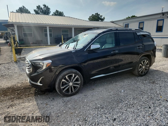 2018 GMC Terrain Denali with VIN 3GKALXEX4JL370144, listed as a Copart auction lot 58621755 with 115,467 mi miles and Salvage title. Bid and sale history available at DreamBid. Image 1.
