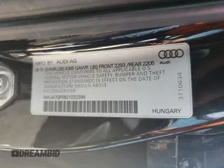 2016 Audi A3 1.8T Premium with VIN WAUA7GFF8G1033396, listed as a Copart auction lot 62927503 with 80,618 mi miles. Bid and sale history available at carsss.com. Image 14.