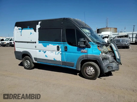 2014 Ram ProMaster Cargo with VIN 3C6TRVBG1EE103007, listed as a Copart auction lot 72050954 with 198,197 mi miles and Salvage Title. Bid and sale history available at DreamBid. Image 11.