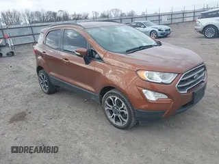 2018 Ford EcoSport SE z VIN MAJ3P1TE3JC241157, wystawiony jako IAAI lot #41667545 z przebiegiem 49 485 mil mil oraz . Historia ofert i sprzedaży dostępna na DreamBid. Obrazek 1.